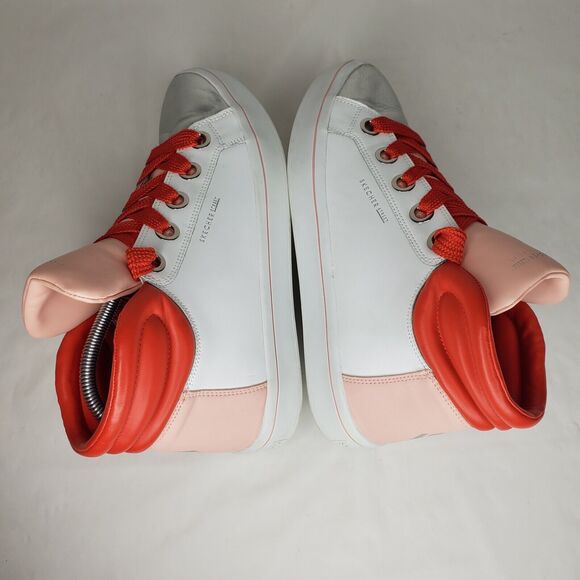 SKECHERS Street Hi-Lite Block Poppers Leather Women Sneakers Sz 10 - Picture 5 of 9